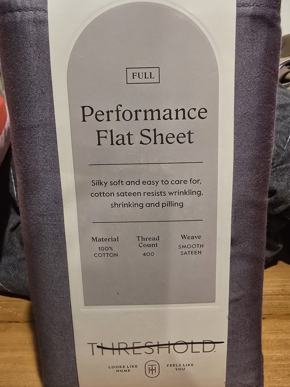 Threshold Performance Flat Sheet in Slate Gray